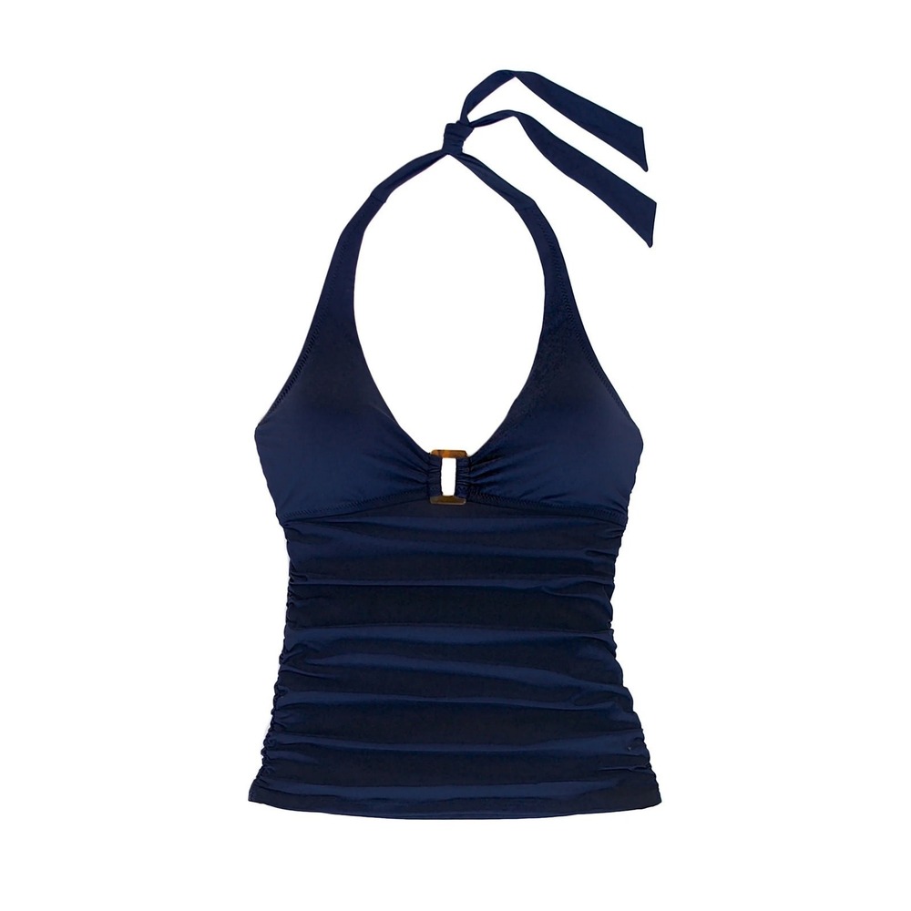Helen Jon | Designer | Navy Tortoise tankini‎ swim suit top size M